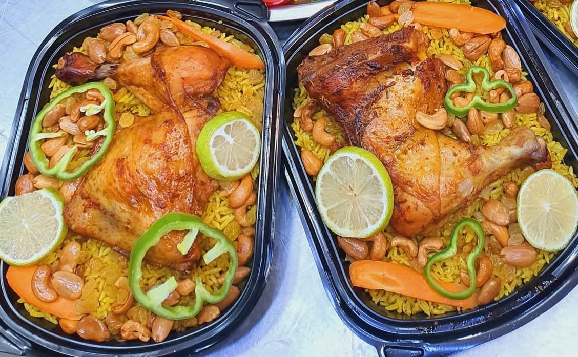 Repas royal aux fuits sec: Kabsa et Mandi