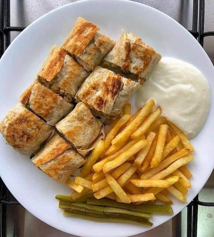 2 shawarmas arabes à l’assiette