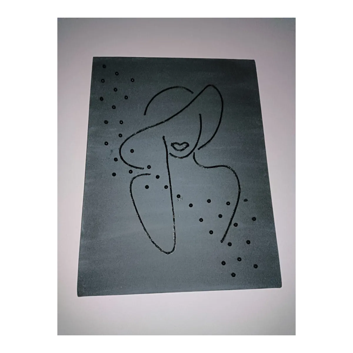 Tableau brodé à la main