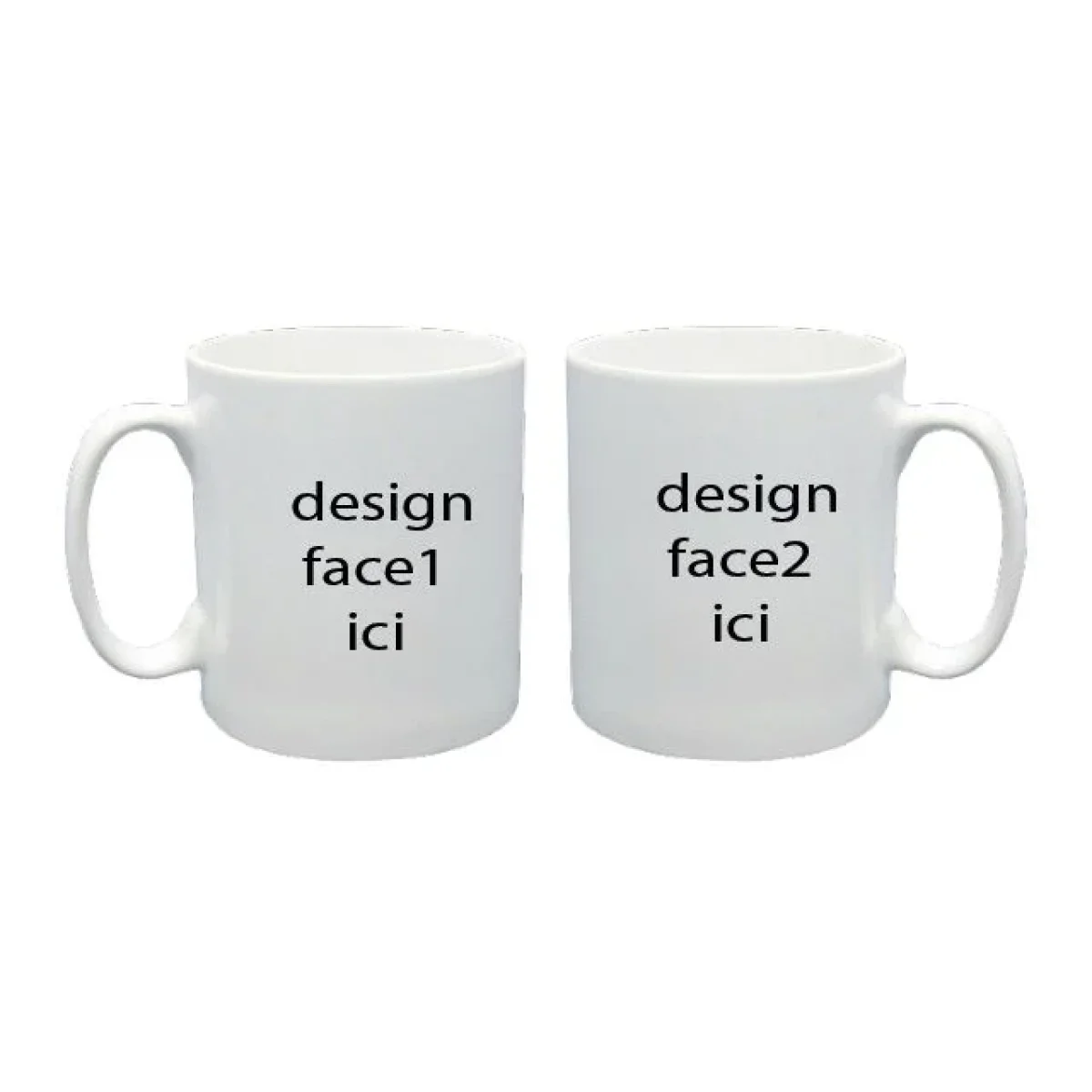 Mug Personnalisé Double Face – Design Sur Mesure