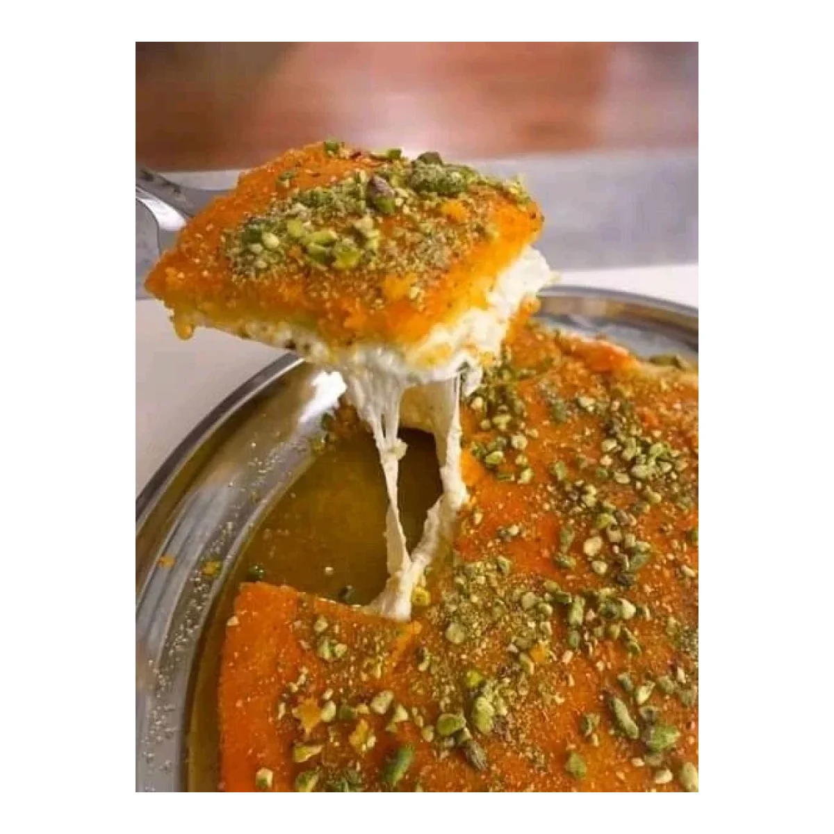 كنافة نابلسية بالقشطة الفاخرة - ملكة الحلويات الشرقية