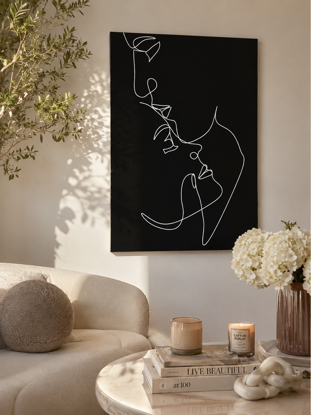 Tableau “Connexion Éternelle” – Brodé à la main