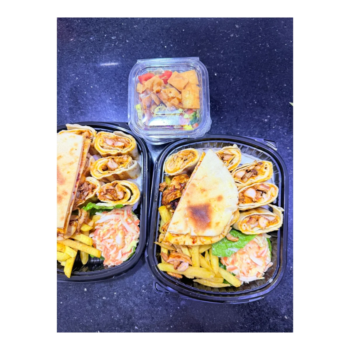 Chicken shawarma wraps